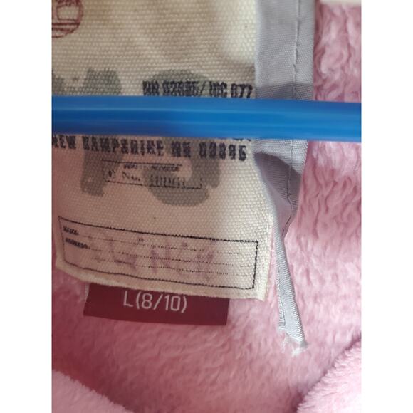 Timberland Girls Full Zip Pink Fleece Jacket, Large 8/10 - Picture 5 of 6
